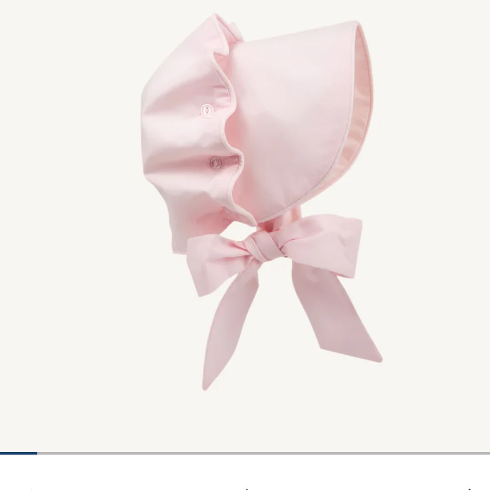 Pink Baby Bonnet with Bow